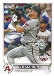 2022 Topps Opening Day Base Set Kole Calhoun #214 card