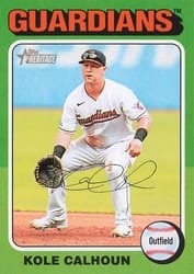 2024 Topps Heritage Base Set Kole Calhoun #62 card