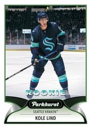 2021-22 Parkhurst Base Set Kole Lind #317 card