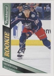 2019-20 Parkhurst Base Set Kole Sherwood #309 card