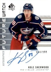 2019-20 SP Authentic Base Set Kole Sherwood #177 card