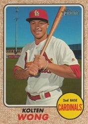 2017 Topps Heritage Base Set Kolten Wong #344 card