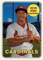 2018 Topps Heritage Base Set Kolten Wong #121 card