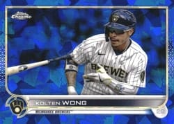 2022 Topps Chrome Sapphire Edition Base Set Kolten Wong #449 card