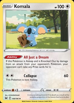 Lost Origin Komala #149 card