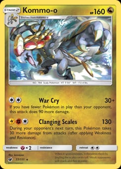 2017 Crimson Invasion Kommo-o #77 card