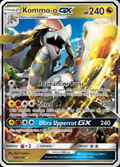 Guardians Rising Kommo-o-GX #100 card