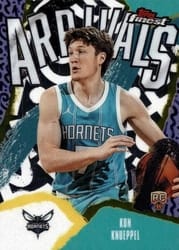 2025-26 Finest Arrivals Kon Knueppel #A-4 card