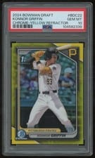 2024 Bowman Draft Chrome Konnor Griffin Yellow Refractor #BDC-22 card