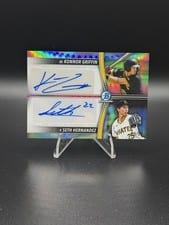 2025 Bowman Draft Prospect Dual Autographs Konnor Griffin/Seth Hernandez #PDA-GHE card