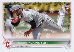 2022 Topps Holiday Base Set Konnor Pilkington #HW124 card