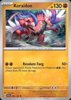 Stellar Crown Koraidon #90 card