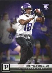 2018 Panini Base Set Korey Robertson #395 card
