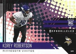 2018 Panini Unparalleled Base Set Korey Robertson #295 card