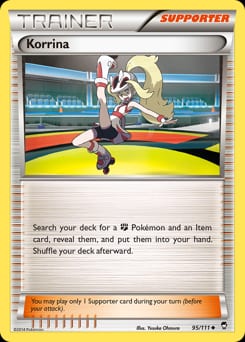 2014 Furious Fists Korrina #95 card