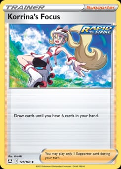 Battle Styles Korrina's Focus #128 card