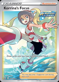 2021 Battle Styles Korrina's Focus #160 card
