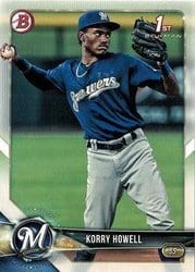 2018 Bowman Draft Base Set Korry Howell #BD-61 card