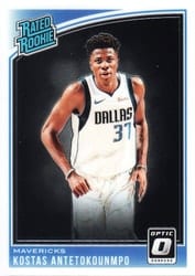 2018-19 Donruss Optic Base Set Kostas Antetokounmpo #185 card