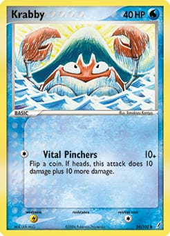 Crystal Guardians Krabby #54 card