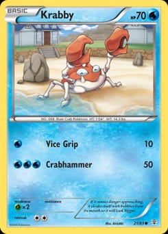 Generations Krabby #21 card