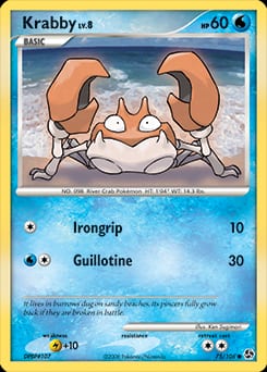 Great Encounters Krabby #75 card