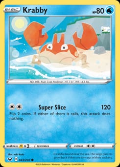 Sword & Shield Krabby #43 card