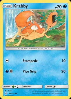 Unbroken Bonds Krabby #46 card