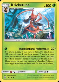 Cosmic Eclipse Kricketune #14 card
