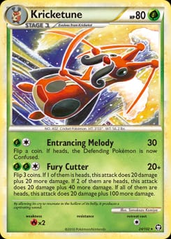 2010 HS—Triumphant Kricketune #24 card