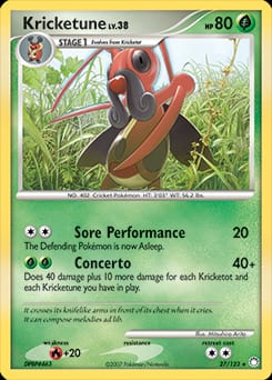 Mysterious Treasures Kricketune #27 card