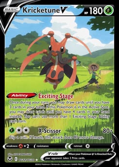 Silver Tempest Trainer Gallery Kricketune V #TG12 card