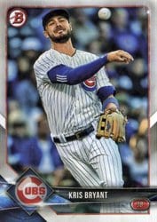 2018 Bowman Base Set Kris Bryant #100 card