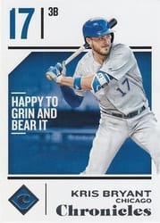 2018 Panini Chronicles Base Set Kris Bryant #22 card