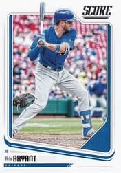 2018 Panini Chronicles Score Kris Bryant #4 card