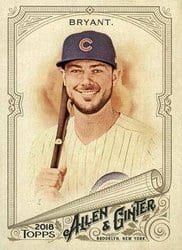 2018 Topps Allen & Ginter Base Set Kris Bryant #5 card