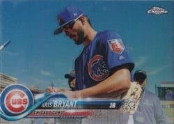2018 Topps Chrome Base Set Kris Bryant #50b card
