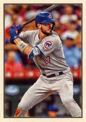 2019 Bowman Heritage Base Set Kris Bryant #53VR-116 card