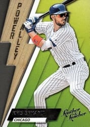 2019 Panini Leather & Lumber Power Alley Kris Bryant #PA-8 card