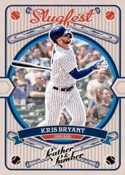 2019 Panini Leather & Lumber Slugfest Kris Bryant #SF-17 card