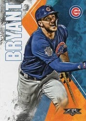 2019 Topps Fire Base Set Kris Bryant #13 card