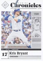 2020 Panini Chronicles Base Set Kris Bryant #27 card