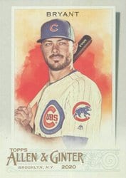 2020 Topps Allen & Ginter Base Set Kris Bryant #15 card