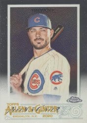 2020 Topps Allen & Ginter Chrome Base Set Kris Bryant #15 card