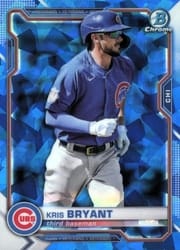 2021 Bowman Chrome Sapphire Edition Base Set Kris Bryant #93 card