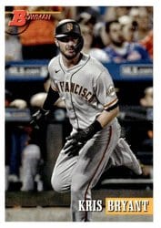 2021 Bowman Heritage Base Set Kris Bryant #45 card