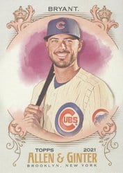 2021 Topps Allen & Ginter Base Set Kris Bryant #122 card