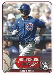 2021 Topps Big League Souvenirs Kris Bryant #SO-8 card