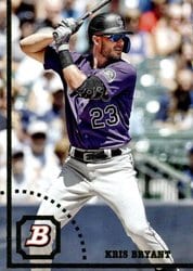 2022 Bowman Heritage Base Set Kris Bryant #44 card
