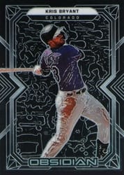 2022 Panini Chronicles Obsidian Kris Bryant #50 card